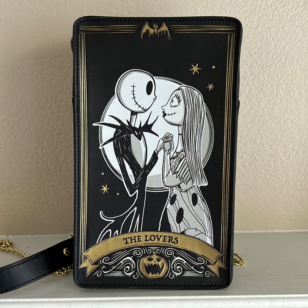 Loungefly X Disney Nightmare Before Christmas Tarot Card Passport Crossbody